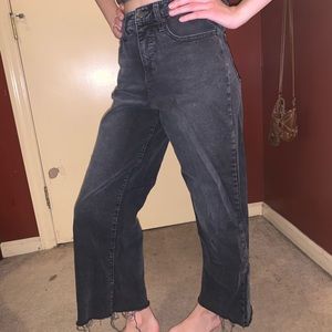 Wide leg mom jeans